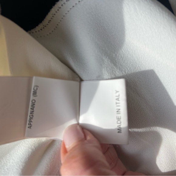 MSGM Drop Waist Bow Detail Color Block Dress - Picture 8 of 8